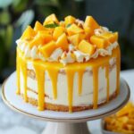 Mango cram cake
